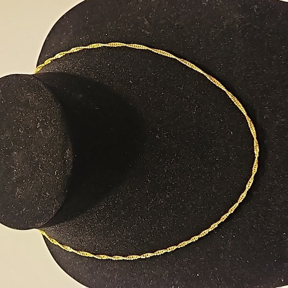 ROPE CHAIN GOLDTONE 19 1/2" Necklace & 7" Matching Bracelet - Picture 4 of 6